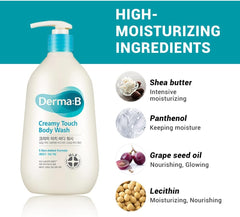Derma: B | Creamy Touch Body Wash 400ml