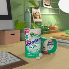 Mentos | Pure Fresh Spearmint Sugar Free Chewing Gum 80 pcs