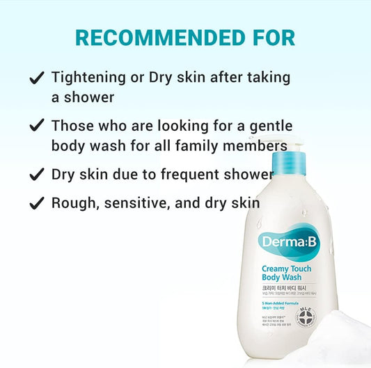 Derma: B | Creamy Touch Body Wash 400ml