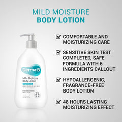 Derma: B | Mild Moisture Body Lotion 400ml